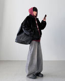 Beryl Gray Wide Denim