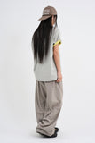 Border stripe summer pants
