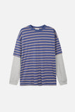 Days stripe layered t-shirt