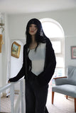 Hood Boucle Two-Way Zip-Up