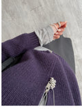 Hachi Raglan Knit Zip-Up Cardigan