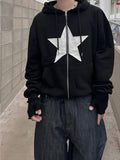 One star hoodie zip-up