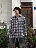Ombre Over Check Shirt