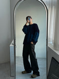 Rough Coated Black Denim