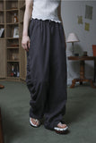 shirring wide pants