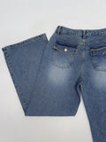 238 Back Pocket Semi-Bootcut Denim Pants