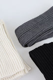 V-slit knit foot warmer