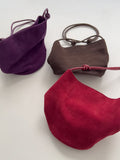 Suede Shoulder Bucket Bag