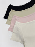 Jelly boat neck short sleeve t-shirt