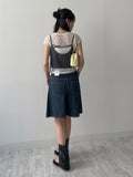 616 Wide Denim Half Pants