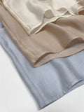 Ruffle Tencel See-through Blouse