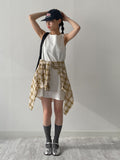 Linen Vintage Check Overfit Shirt