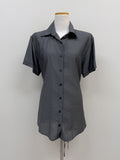 Tencel collar strap blouse