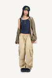 Button ribbed sleeveless