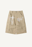 Cross-print Cargo Bermuda Pants