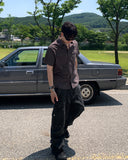 Round Cargo Pocket Dyeing Pants