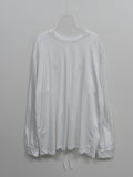 Back Slit Over Fit Long Sleeve T-shirt