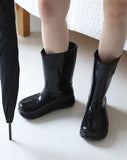 Half Enamel Rain Boots