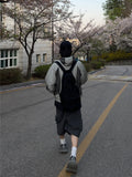 Wave Incision Color Matching Windbreaker