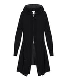 Detach Panel Knit Hoodie