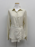 [Skirt SET] Basil Wrap Loose-Fit Shirt