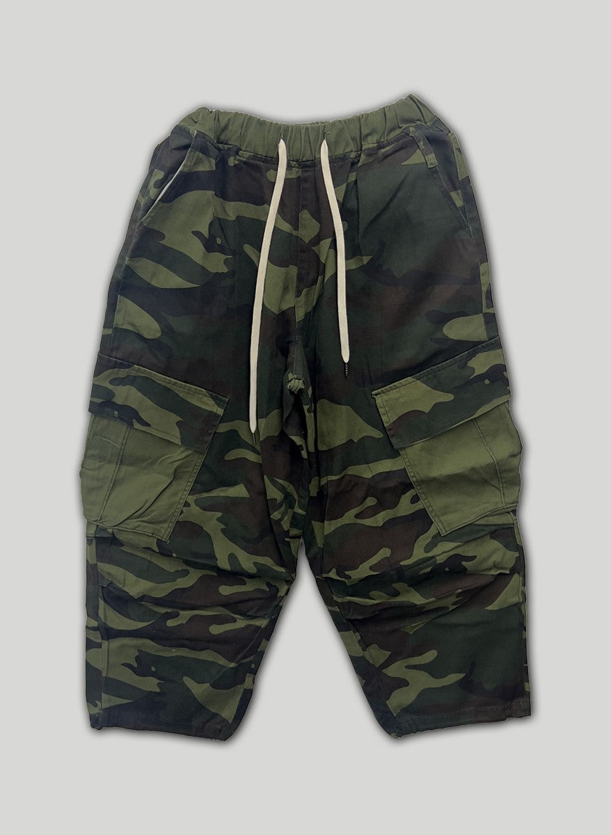 【KOOLOSET】Diagonal Camo Balloon Cargo Pants KOOLOSET (クロゼット) - スリットラインカモバルーンカーゴ