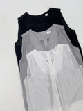 [Scarf SET] Sica V-Neck Sleeveless Blouse