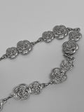 Flower Silver Chain Belt