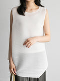 [Premium] Linea Pleats Unbalance Sleeveless