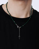 GREEN LAYER BEADS NECKLACE