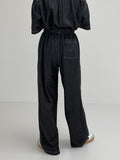 [unisex] Dart Washing Banding Long Denim Pants