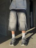 Double-Pocket Carpenter Bermuda Denim