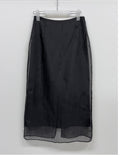 Crack Organza Layered Long Skirt