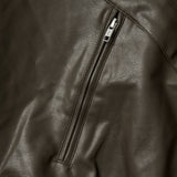 V Leather Jacket