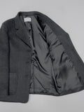 [wool90%] Heavy Wool Overfit Single Jacket