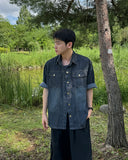 Russ Washed Snap Denim Shirt
