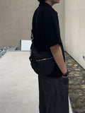 Rivet Detail Zipper Cross Bag
