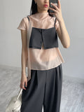 Etual See-through Cap Blouse