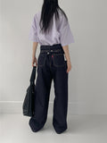 [unisex/non-fade] Selvedge Wide Denim PT