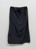 Pocket nylon long skirt