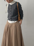 Sugar Symbol Round Neck Cardigan