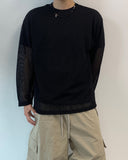 Summer see-through mesh knit