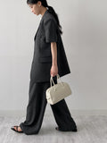 Florence Two Tuck Wide Slacks
