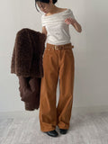 831 Corduroy High-Waist Wide Pants