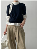 Decor Round Half Knit