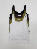 Wavy ribbed sleeveless