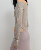 Curved Cut Layered Tee