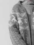 Nordic Knit Zip-up Jacket