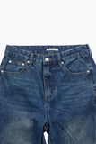Shell flare denim pants