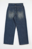 zipper biker denim